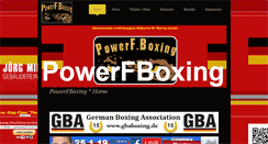 Desktop Screenshot of powerfboxing.com