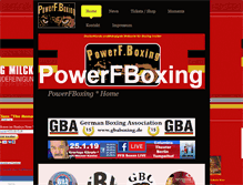 Tablet Screenshot of powerfboxing.com